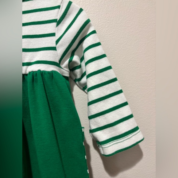 Hanna Andersson Christmas Winter Green White Peppermint Dress, 12-18 Months - Picture 12 of 14